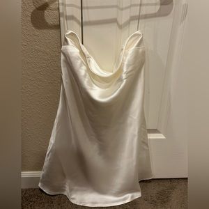 Strapless Silk mini dress